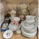 A Royal Albert Brigadoon pattern part tea set,