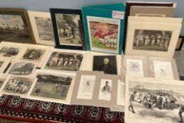 A collection of cricketing prints and bookplates,