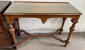 An early 20th century oak side table,