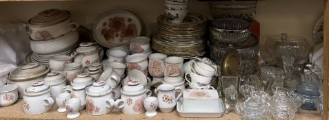 An extensive Denby stoneware part tea and dinner service together with a Duchess bone china part