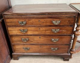 A George III mahogany bachelors chest,