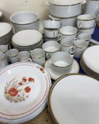 An Extensive Thomas of Germany part dinner set together with other plates,