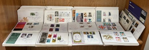 A collection of first day covers including Royalty, trees,