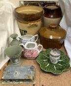 A pottery cottage together with Wedgwood,