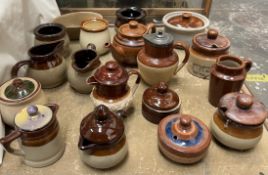 Harvestware jugs together with preserve pots etc ***PLEASE NOTE THAT THIS LOT WILL BE DISPOSED OF