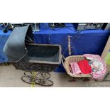 Two child's prams together with a doll etc ***TO BE RE-OFFERED IN A FUTURE SALE FOR ESTIMATES OF