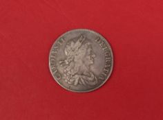 A Charles II silver Crown dated 1663,