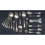 A set of six Elizabeth II silver rat tail soup spoons, Sheffield 1942, 1945,