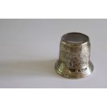 An Elizabeth II silver eye glass loupe inscribed "For your eyes only", Sheffield, 1957,