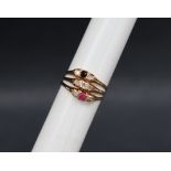 An 18ct gold ruby,