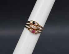 An 18ct gold ruby,