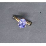 Gemporia - An 18ct gold Tanzanite Tomas Rae ring, with an oval 3.