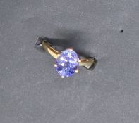 Gemporia - An 18ct gold Tanzanite Tomas Rae ring, with an oval 3.