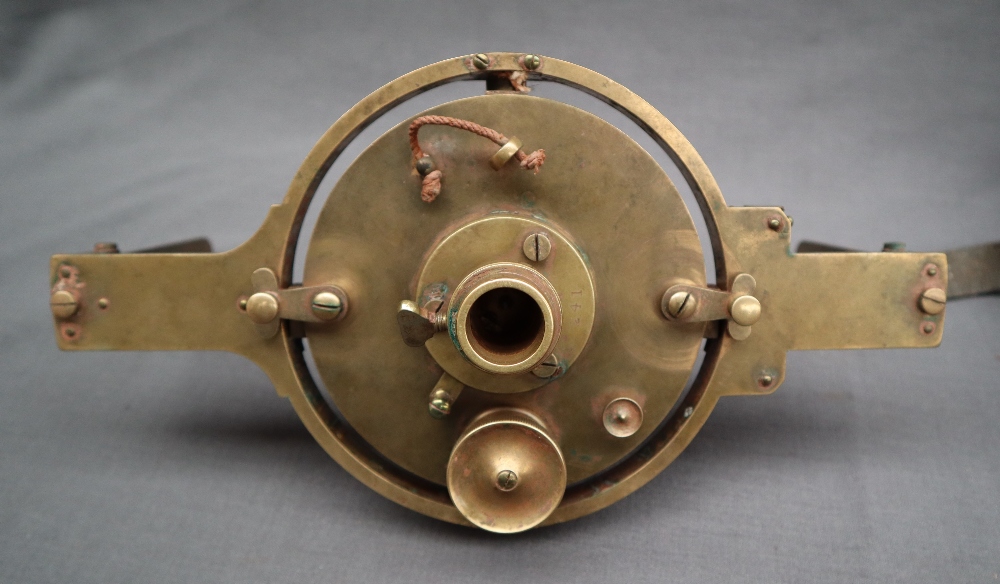 A Joseph Casartelli brass miners dial, the silvered dial inscribed "J Casartelli's Patent 241, - Image 5 of 8
