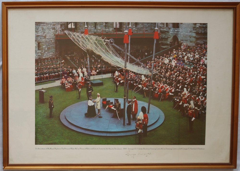 A photographic print of The Investiture of His Royal Highness The Prince of Wales KG as Prince of