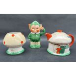 A Shelley Mabel Lucie Attwell three piece tea set,