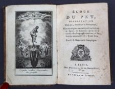 Eloge Du Pet, Dissertation Historique, Anatomique et Philosophique, .....