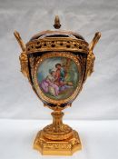 A Chateau Des Tuileries Sevres porcelain pot pourri vase and cover,