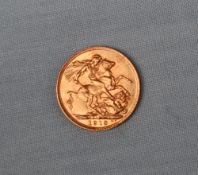 A George V gold sovereign dated 1913