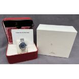 A Gentleman's stainless steel Omega seamaster, 120m quartz wristwatch,