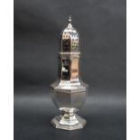 An Elizabeth II silver sugar caster,