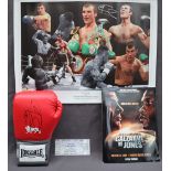 Boxing - Joe Calzaghe assorted items including a signed glove annotated bellow 46-0 indicating his