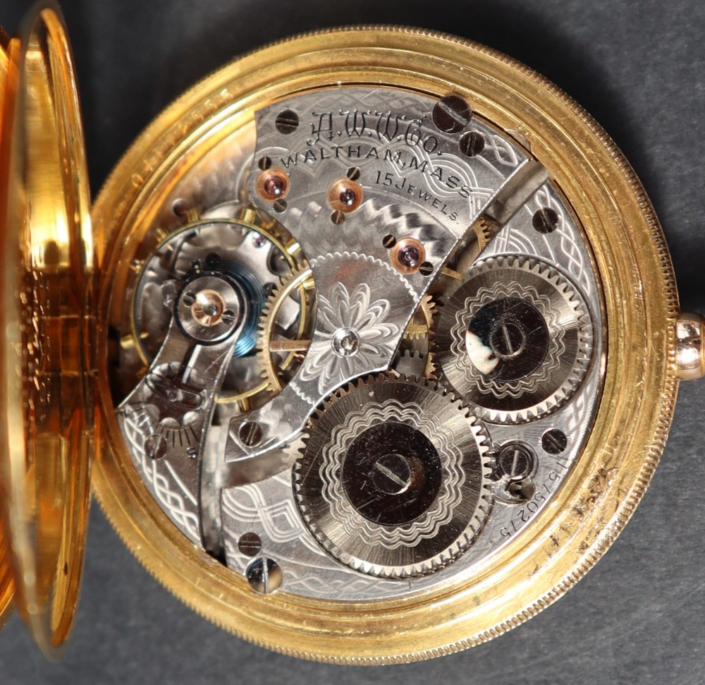 A gold plated Waltham and Co. - Bild 4 aus 5