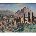 Henri Edouard Bargin (1906-1980) Vence-Mas Provencal et la Bas de St.