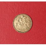 An Edward VII gold half sovereign dated 1903