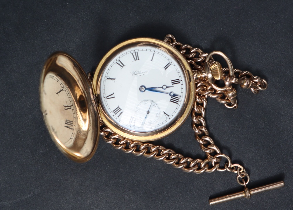 A gold plated Waltham and Co. - Bild 2 aus 5