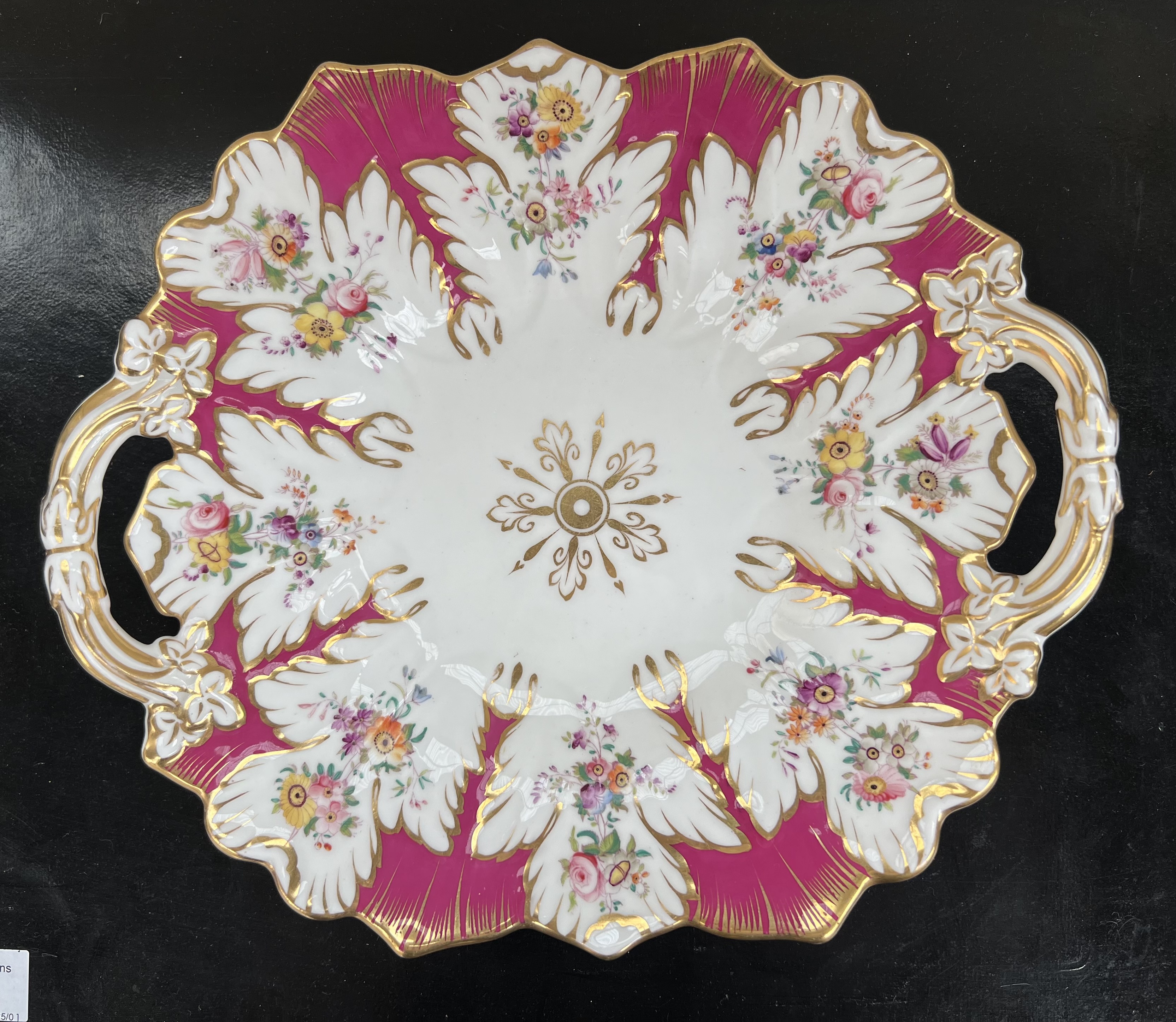 A pair of Minton porcelain plates together with a Meissen fruit moulded plate, - Image 12 of 15