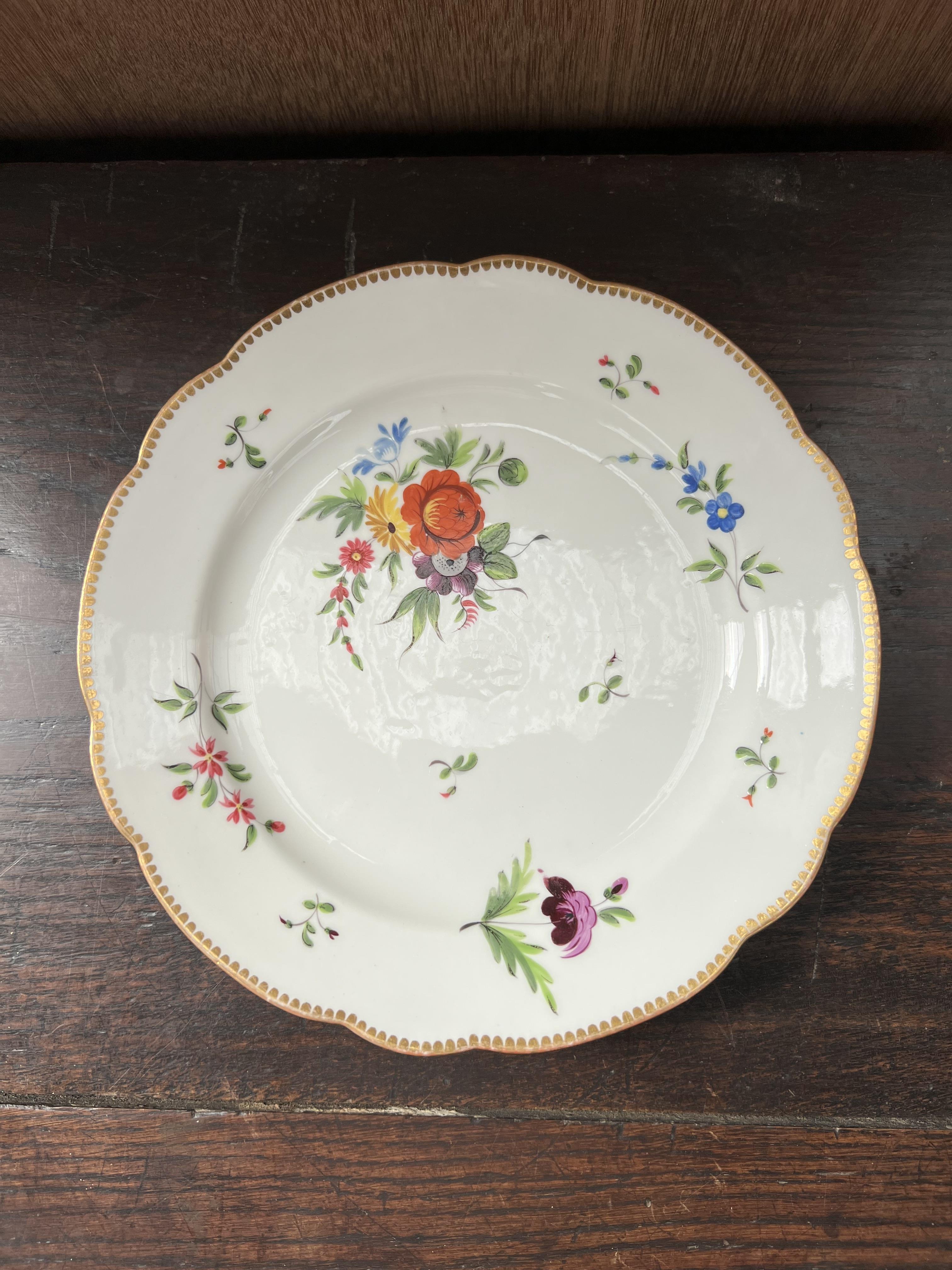 A pair of Minton porcelain plates together with a Meissen fruit moulded plate, - Image 2 of 15