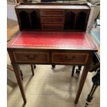 A reproduction mahogany lady's writing desk,