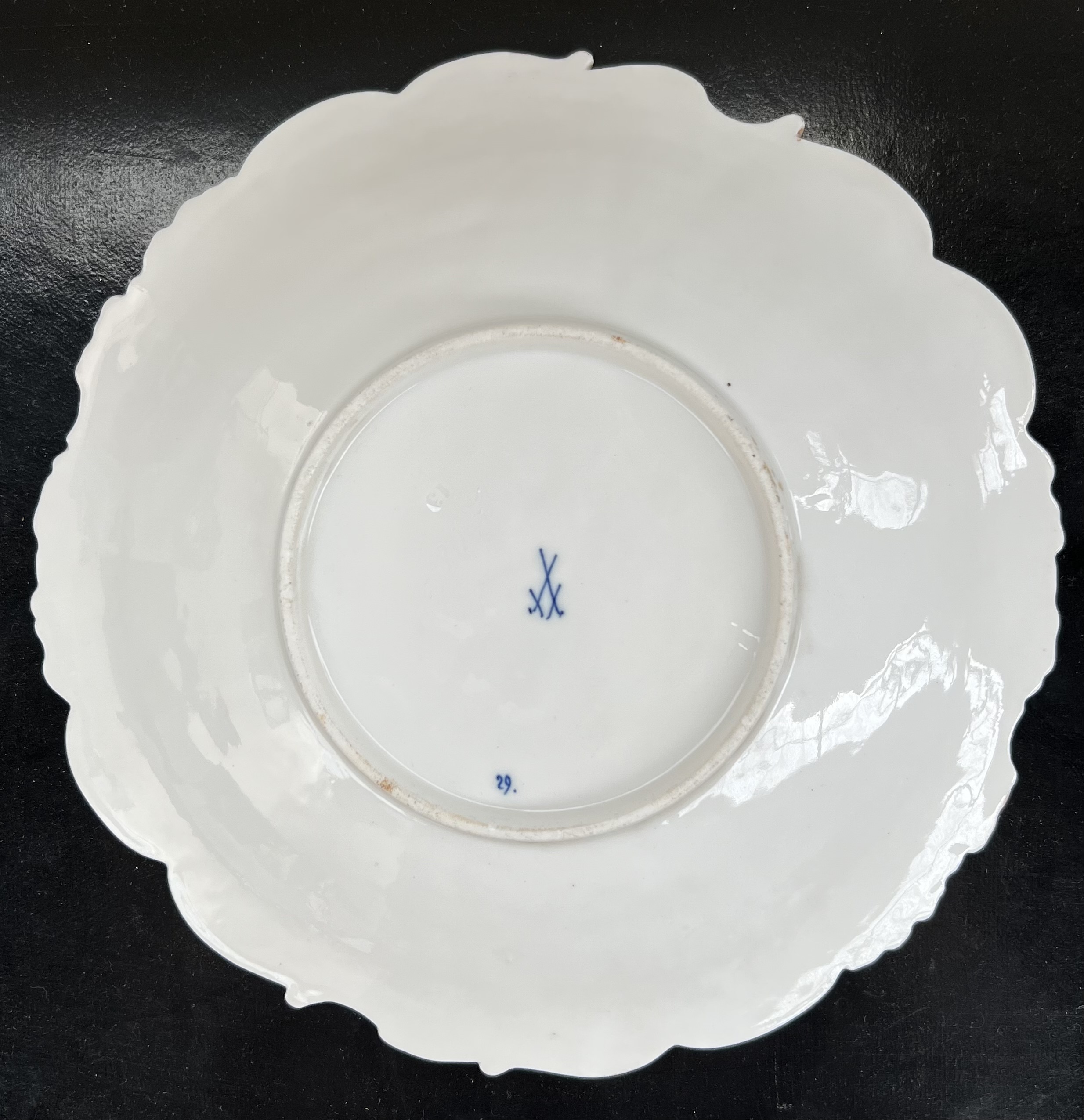 A pair of Minton porcelain plates together with a Meissen fruit moulded plate, - Image 11 of 15