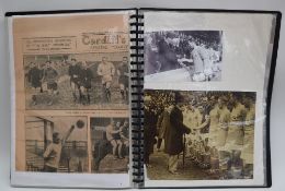 Cardiff City - a collection of press photographs re-strikes from the originals of Cardiff City Cup