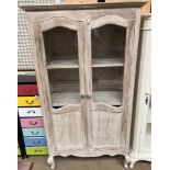 A continental limed side cabinet,