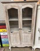 A continental limed side cabinet,