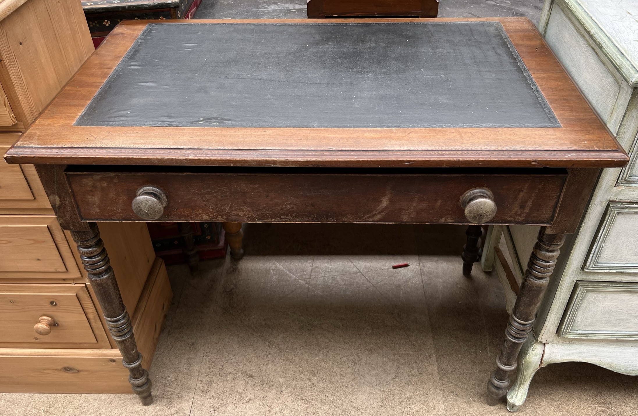 A Victorian mahogany desk,