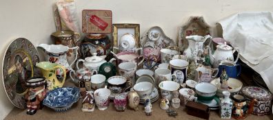 Royal Copenhagen collections snowmen together with commemorative china, cabinet cups and saucers,
