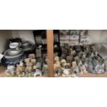 A collection of Lilliput Lane cottages together with a cased part flatware service,