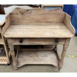 A Victorian pine washstand,