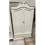 A continental cream painted armoire,