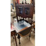 A Victorian burr walnut occasional table with four drop flaps,