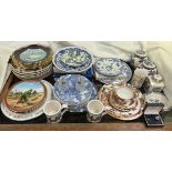 A collection of six Spode Sporting Fish plates decorated by W Burndred,