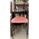 An Italian lacquered brass Chiavari type chair,