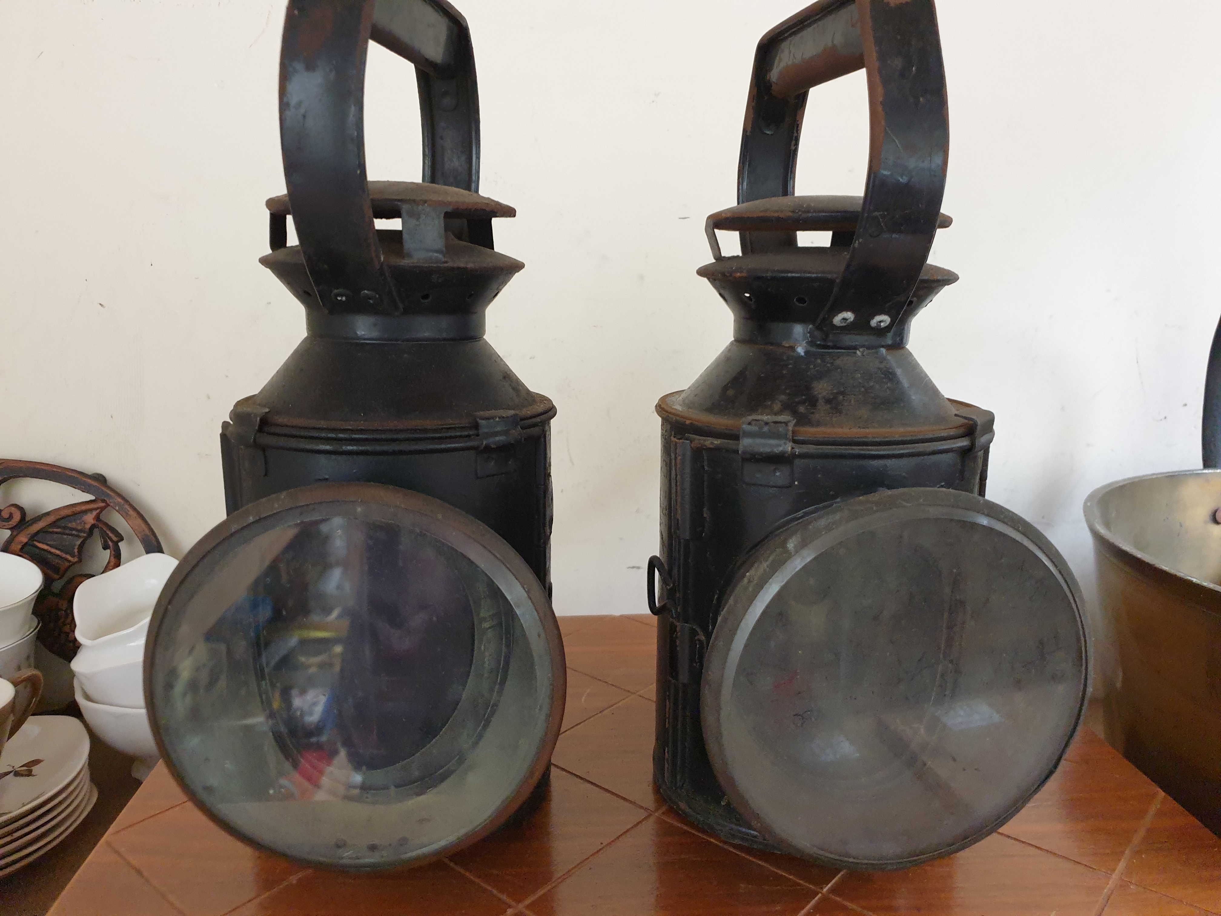 British Rail carriage lamps together with a Miners lamp and a Lucas Sentry lamp - Image 9 of 13