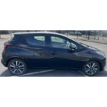 A 2017 black Nissan Micra Acenta IG-T Euro 6, 898cc, petrol, registration number DV67 YHS Manual,