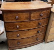 A Victorian mahogany chest,