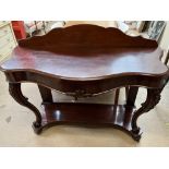 A Victorian mahogany console table,