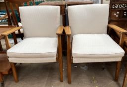 A pair of mid 20th century Parker Knoll elbow chairs CONDITION REPORT: Post 1950’s